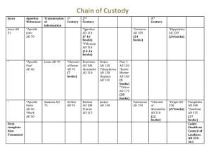 Chain of Custody Slide